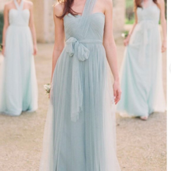 Jenny Yoo Annabelle Dress in Mayan Blue Size 4 - Picture 6 of 11